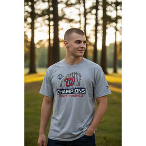 Fanatics Washington Nationals 2019 World Series Champions T-shirt Size: Large